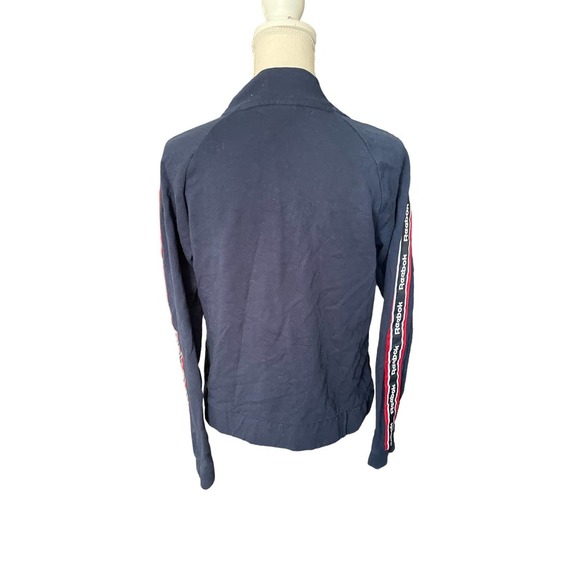 Reebok Womens Jacket & Pant Tracksuit Elastic Waist Logo Trim Size S Blue - Picture 4 of 11